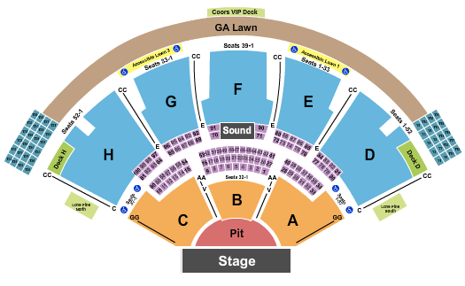 Ruoff Music Center AJR Seating Chart